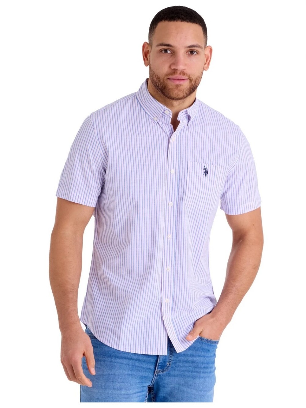 U.S. Polo Assn. Men's Short Sleeve Buttondown Shirts